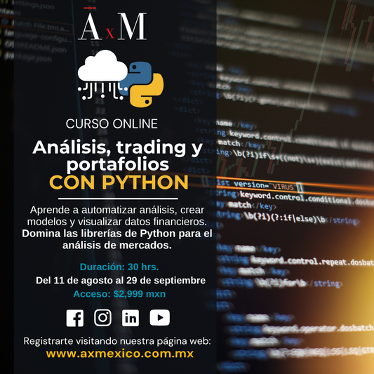 Análisis, trading y portafolios con Python - Curso en vivo