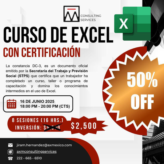 Curso de Excel con Certificación DC-3